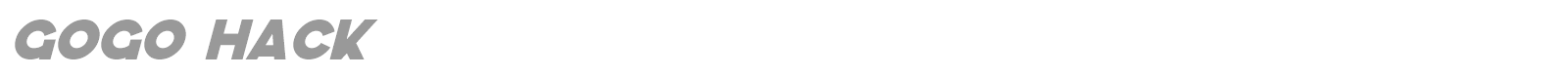 GoGo Hack font preview